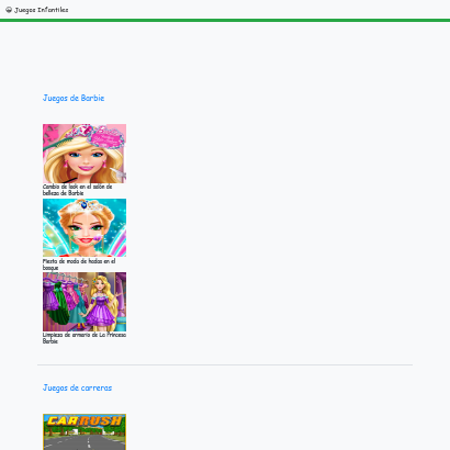 Juegos para niños HTML5 gratis screenshot