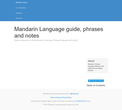 Mandarin Chinese Language Resources Homepage